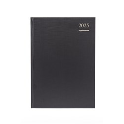 Collins Appointment Diary A4 Day To Page Black 2025