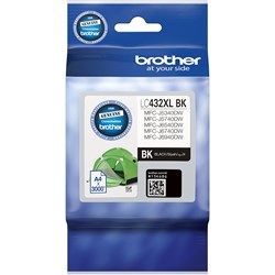 Brother LC 432 XL Black 3000 Page Yield LC-432 LC432