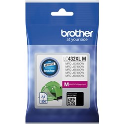 Brother LC 432 XL Magenta Ink 1500 Page Yield LC-432 LC432