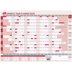 Sasco Compact Planner 594X420mm Year to View 2025