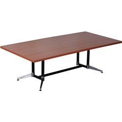Rapidline Typhoon Meeting Table 1800 x 900 Cherry Top Black Frame