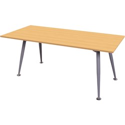 Rapid Span Meeting Table 1800W x 750D x 730mmH Beech Top Silver Frame
