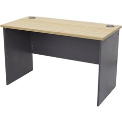 Rapid Worker Open Desk 1500W x 750D x 730mmH Natural Oak & Ironstone