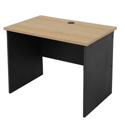 Rapid Worker Open Desk 900W x 600D x 730mmH Natural Oak & Ironstone