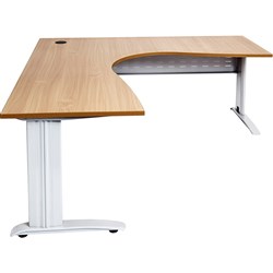 Rapid Span Corner Workstation 1500W x 1500W x 700mmD Beech & White