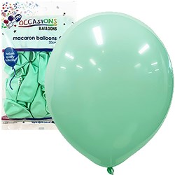 Alpen Balloons 30cm Macaron Pastel Light Green Pack of 25