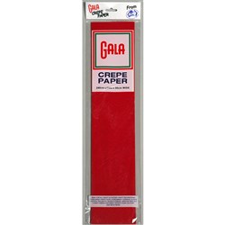 Alpen Gala Crepe Paper 240X50cm National Red Pack of 12