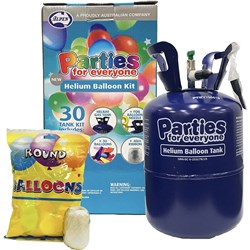 Alpen Helium Balloon Kit Gas tank, 30 Balloons and Ribbon