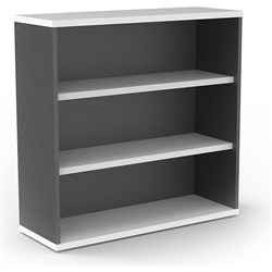 Rapid Worker Bookcase 900H x 900W x 315mmD Natural White and Ironstone