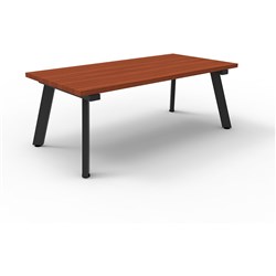 Rapid Eternity Coffee Table 1200W x 600D x 450mmH Cherry Top Black Base