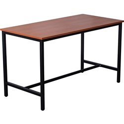 Rapid High Bar Table 1050H x 900W x 1800mmD Cherry Top Black Frame