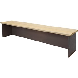 Rapid Worker Desk Hob 400H x 1500W x 350mmD Natural Oak and Ironstone