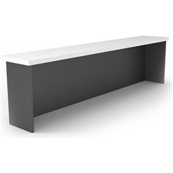 Rapid Worker Desk Hob 400H x 1500W x 350mmD Natural White and Ironstone