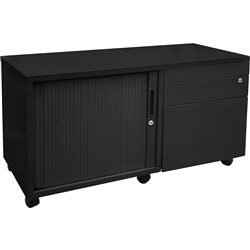 Rapid Caddy Left Hand Tambour Door 615H x 1050W x 500mmD Black