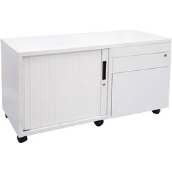 Rapid Caddy Left Hand Tambour Door 615H x 1050W x 500mmD White