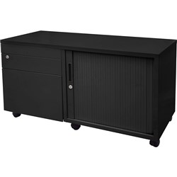 Rapid Caddy Right Hand Tambour Door 615H x 1050W x 500mmD Black