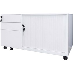 Rapid Caddy Right Hand Tambour Door 615H x 1050W x 500mmD White