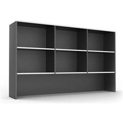 Rapid Worker Desk Hutch 1800W x 315D x 1070mmH Natural White and Ironstone