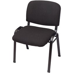 Rapid Nova Visitor Chair Black Sled base Black Seat PU