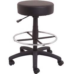 Rapid DS Counter Stool Drafting Height Round Seat Black