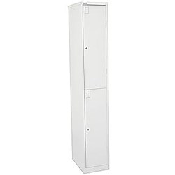 Rapid Go Locker 2 Door 1830H x 305W x 455mmD White