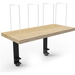 Rapid Clamp Mount Shelf 475H x 600W x 270mmD Natural Oak and Black