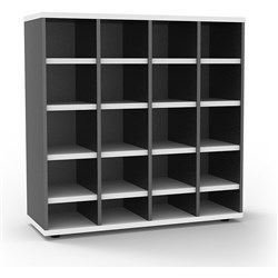 Rapid Pigeon Storage Unit 1040H x 1040W x 380mmD Natural White and Ironstone