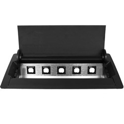 Rapid Power Module Table Box 4GPO Black
