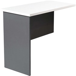 Rapid Worker Desk Return 900W x 600D x 730mmH White And Ironstone