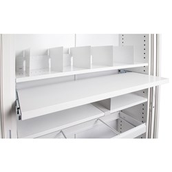 Rapidline GO Steel Tambour Accessory Pull Out File Shelf 739W x 390D x 35mmH White