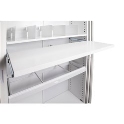 Rapidline GO Steel Tambour Accessory Pull Out File Shelf 1030W x 390D x 35mmH White