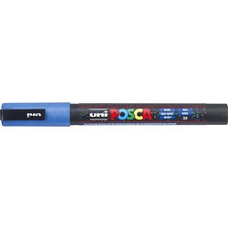 UniBall POSCA Marker,0.9-1.3mm Fine, Glitter, Blue