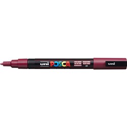 Uni POSCA Paint Marker PC-3M Fine 1.3mm Bullet Tip Red Wine