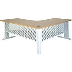 Summit Corner Workstation 1800W x 1800D x 750mmH Beech/White