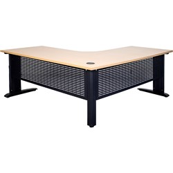 Summit Corner Workstation 1800W x 1800D x 750mmH Beech/Black