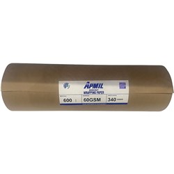 Protext Kraft Packaging Paper Roll 600mm x 340mts x 25mm Core 60gsm