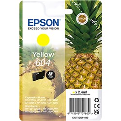 Epson 604 Ink Cartridge Yellow