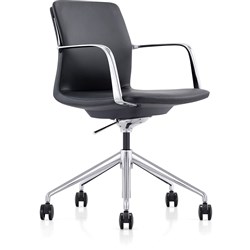 NTS Grange Executive Chair Medium Back Black PU