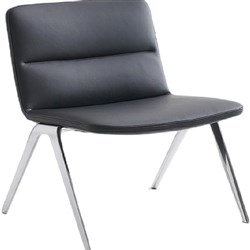 K2 Bondi Visitor Chair Black Leather