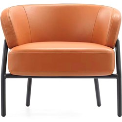 K2 Sorrento Lounge Chair Orange Leather