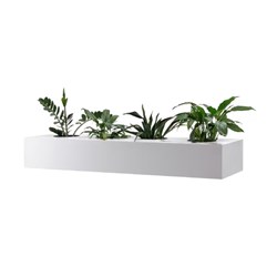 Rapidline Planter Box to suite Go Perforated Cupboard 1530W x 473D x 230mmH White