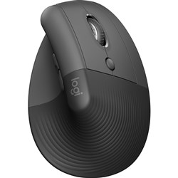 Logitech Lift Vertical Ergonomic Wireless Mouse Graphite Right Handed