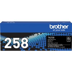 Brother TN-258BK Toner Cartridge yield 1000pgs Black