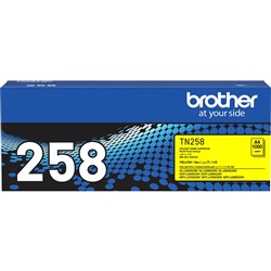 Brother TN-258Y Toner Cartridge yield 1000pgs Yellow