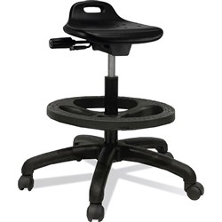 K2 NT Industrial Stools Randwick Sit Stand Black