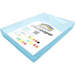 Rainbow Office Copy Paper A3 80gsm Sky Blue Ream of 500