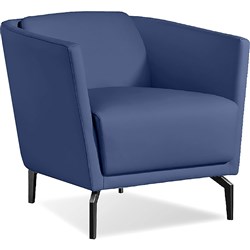 K2 Lawson Tub Chair Blue PU Leather