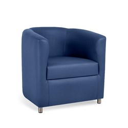 K2 Darwin Tub Chair Blue PU Leather