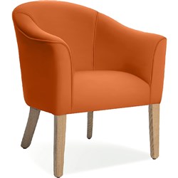 K2 Barton Tub Chair Orange PU Leather