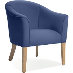 K2 Barton Tub Chair Blue PU Leather